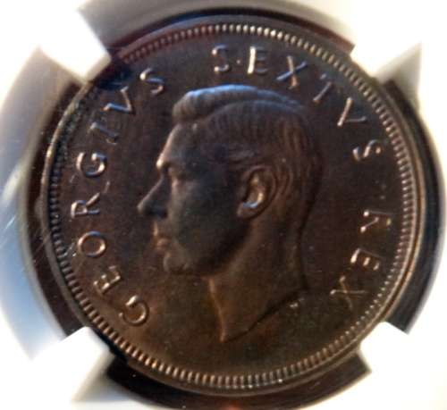 1952 South African Penny PF63 BN
