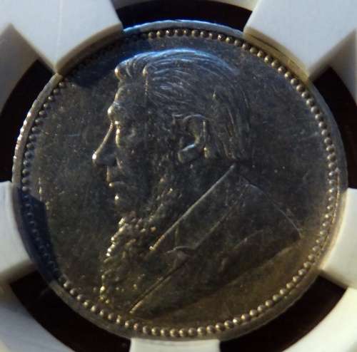 1896 ZAR Sixpence EF