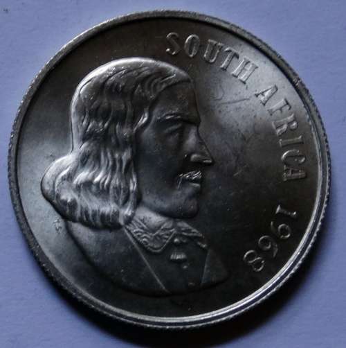 Unc South African English Silver One Rand