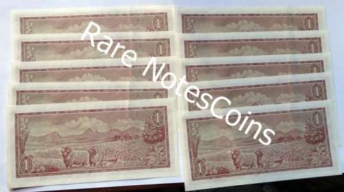 10 Sequential TW De Jongh 3rd Issue A/E Notes including B433 222222