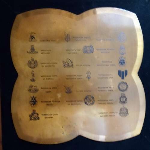 Rhodesian Beret Badges on Map