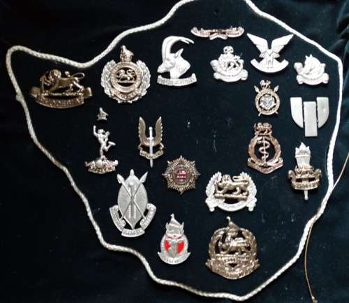 Rhodesian Beret Badges on Map