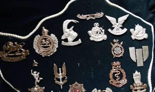 Rhodesian Beret Badges on Map