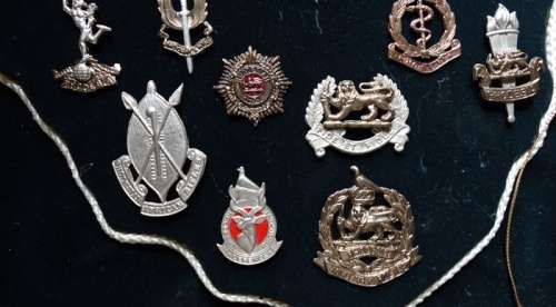 Rhodesian Beret Badges on Map