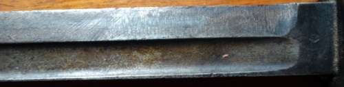 Bayonete Greek Moz/14 Mannlicher Schonquer Bayonet with Scabbard.  Austrian Made