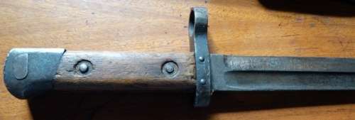 Bayonete Greek Moz/14 Mannlicher Schonquer Bayonet with Scabbard.  Austrian Made