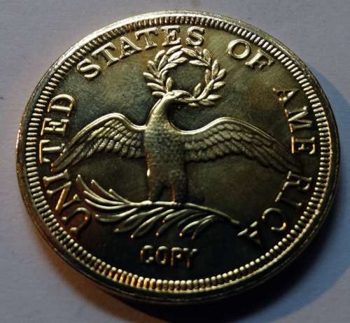 Replica of 1795 American Half Eagle Coin (not gold)
