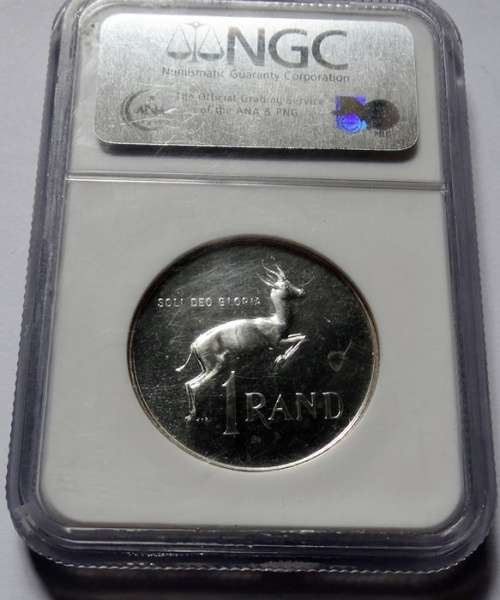 1965 Proof South African Silver R1
