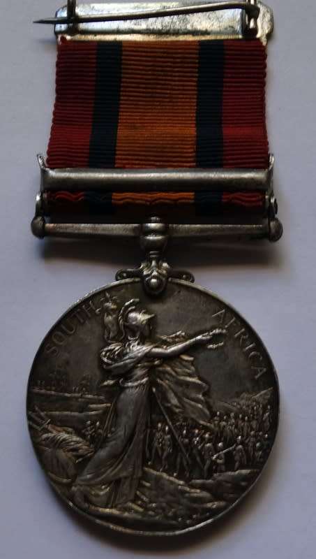 ## QSA Medal to LT WJ Campson  ## 2nd battalion British South Africa Police. Take note