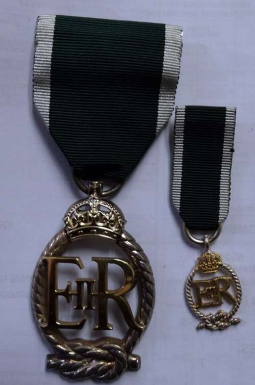 ## Royal Naval Decoration with Miniature ##