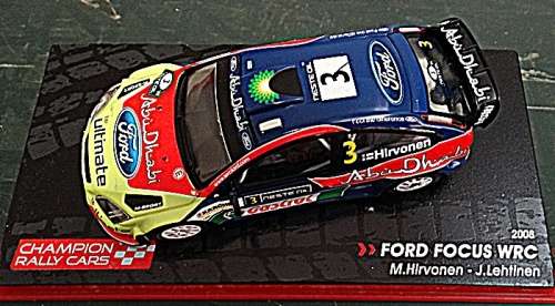 Champion Rally Cars 2008 Ford Focus WRC M Hirvonen & J Lehtinen 1/32 (in Original Box)