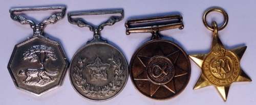 4 Miniature Medals WW2 to SADF