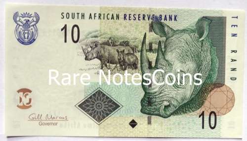 Unc Gill Marcus 1st Issue Ten Rand Note