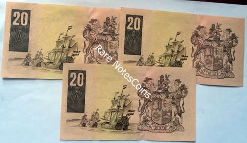 3 C Stals 1st Issue A/E Twenty Rand Notes EF