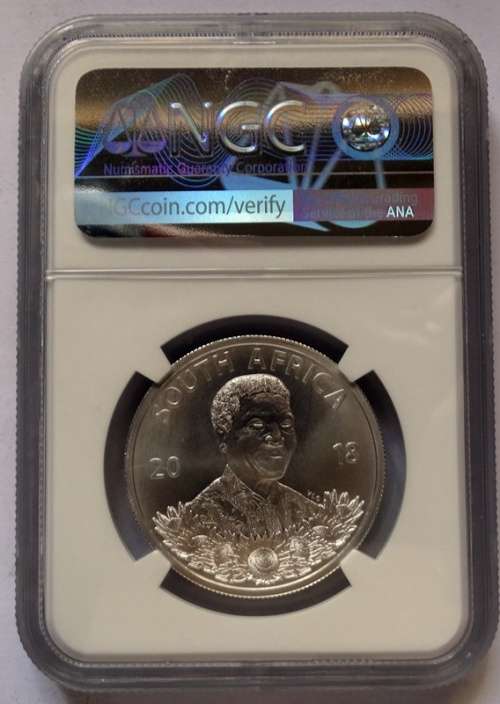 ## PERFECT 2018 Mandela MS70 Robben Island Silver R1 ##
