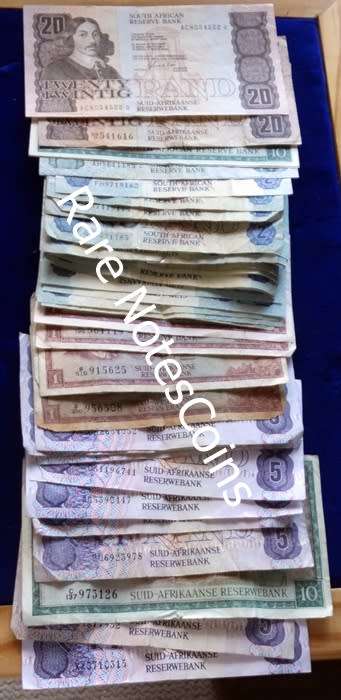 ## Various South African Banknotes ##