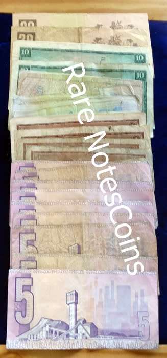 ## Various South African Banknotes ##
