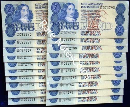 ## 20 A/Unc GPC De Kock 2nd Issue Sequential Banknotes ##