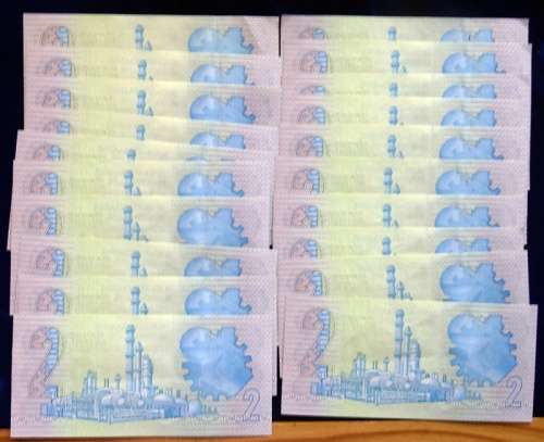 ## 20 A/Unc GPC De Kock 2nd Issue Sequential Banknotes ##