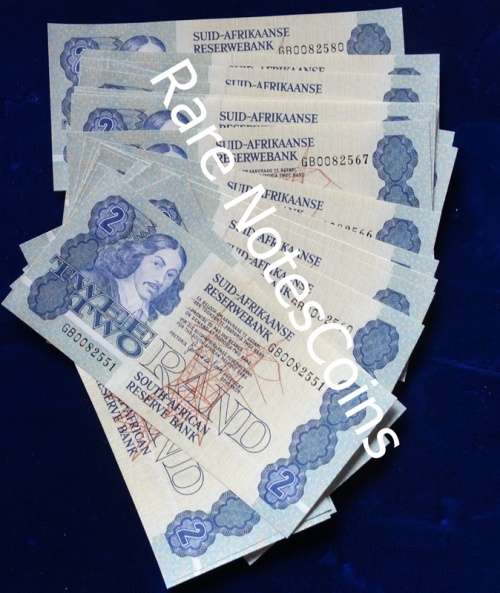 ## 29 Unc Sequential GPC de Kock  Two Rand Notes ## 4th issue A/E