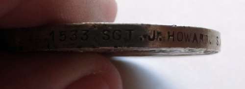 QSA To Sgt J Howard SA Light Horse Regiment. No T bar