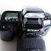 Nikon N70 Film Camera with 70-210mm f4~5.6 Lens//Student Photography. Battery cover is sellotaped