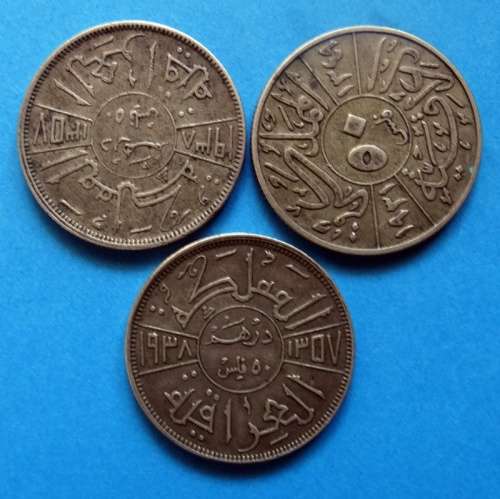 3 Iranian Silver Fills Coins