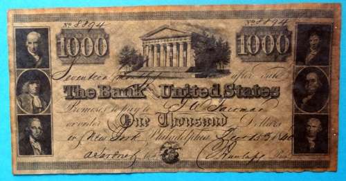 $1000 Usa Banknote Leo Rosettenstein Fishing Shop Token.