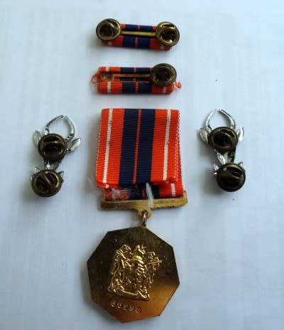 Propatria medal with Medal bar And SAI Bok Koppe