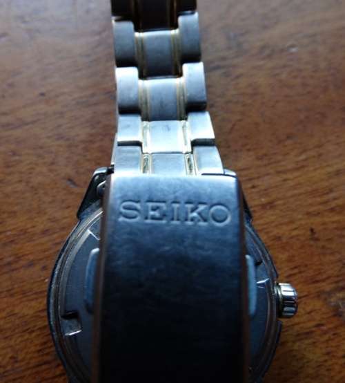 Seiko Sapphire Titanium 100 m ladies wrist watch. Battery not included