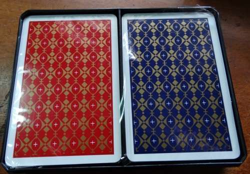 Washable Royal 100% All Plastic Playing cards Red set and Blue set in original Packaging