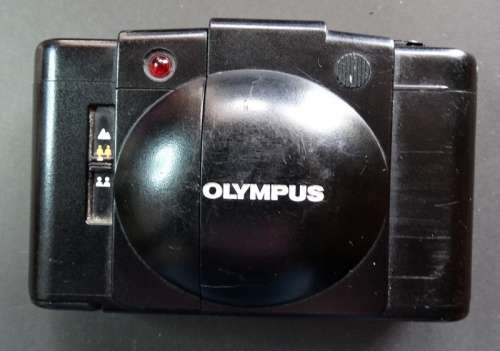 Olympas XA 2 camera. Untested but every thing in place and no acid damage