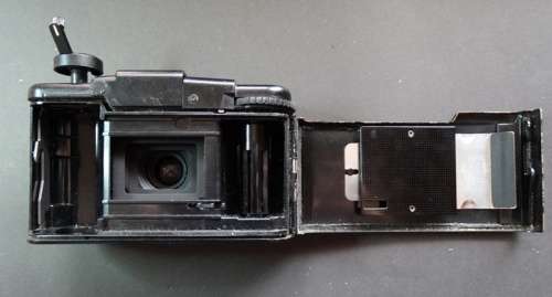 Olympas XA 2 camera. Untested but every thing in place and no acid damage