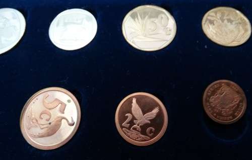 1993 South African Proofset. Box average
