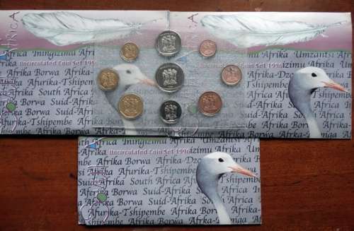 1996 South African Unc Set. Envelope Type. Bid per set