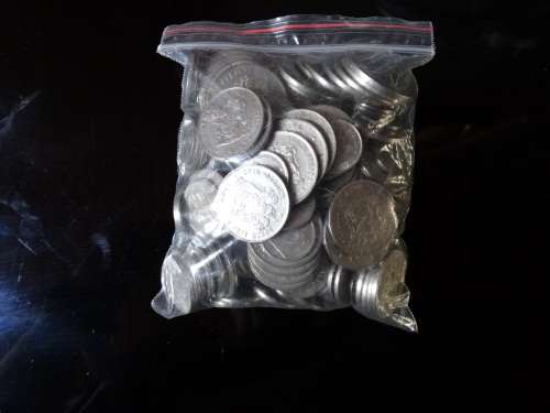 756 Grams of pure Nickle South African decimal coins. Generic Picture