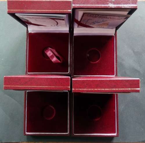 4 Empty 1/10th Language  Boxes with COA