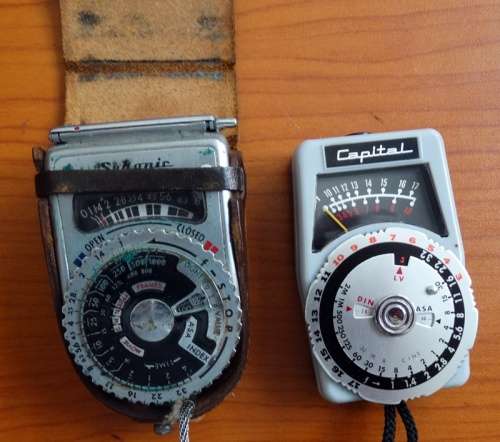 Capital And Sekonic Light Meters with National Flash