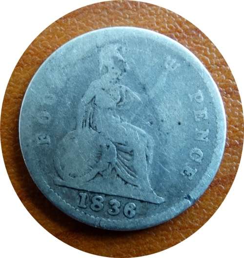 1836 UK Britain Silver Four Pence