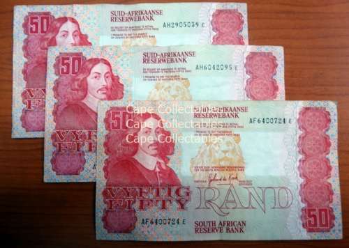 3 GPC de Kock  3rd Issue A/E  Banknotes AF