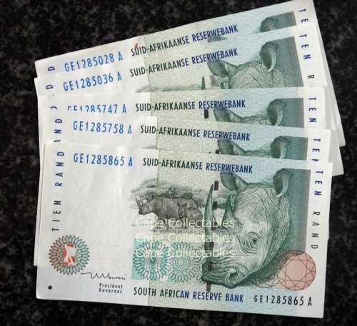 6 TT Mboweni  1 St issue Ten Rand Note
