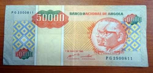 1995 Angolan 50 000 Kwanzas Banknote