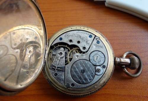 Elgin Pocket Watch Works .For Spares or Restoration