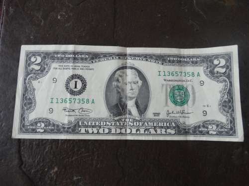 2003 USA $2 Banknote