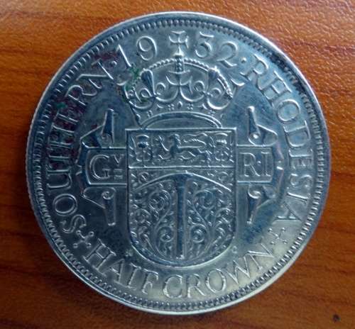 1932 Southern Rhodesia Half Crown ( Key Date)
