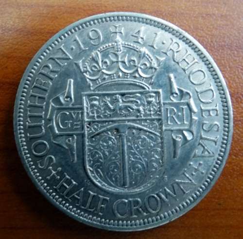 1941 Southern Rhodesia Half Crown