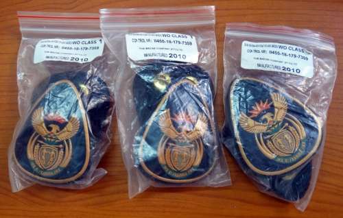 6 WARANT OFFICER CLASS 1. PINS INTACT.