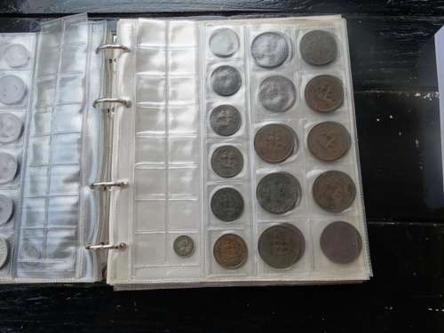 South African Coins in Album with 15 pages of coins