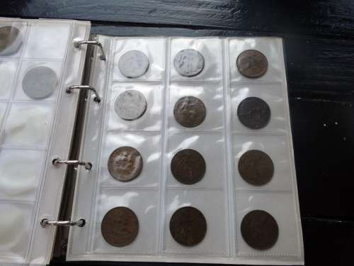 South African Coins in Album with 15 pages of coins