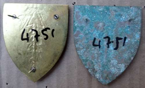 Pair of SADF  Regiment Eastern Transvaal Flash. Pins intact (55)